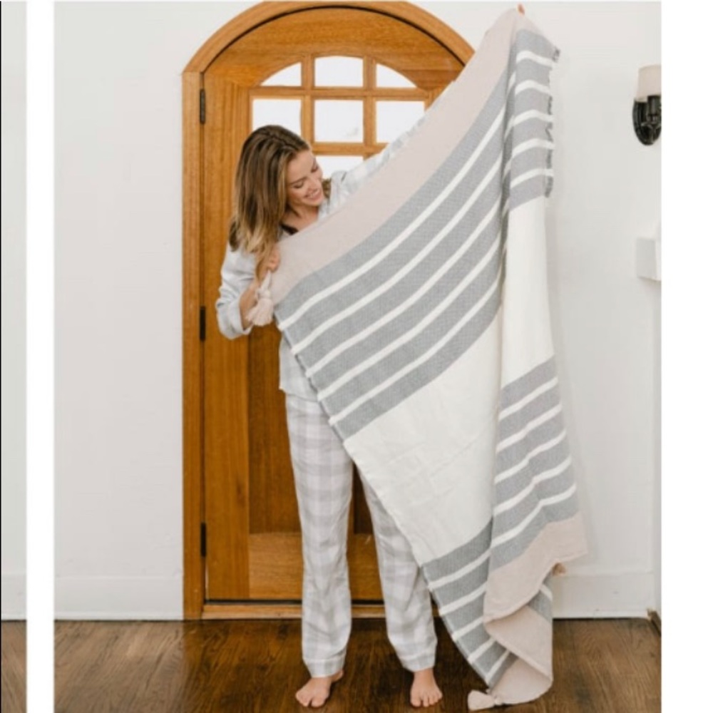 Imani Collective Knit Throw Blanket in Slate